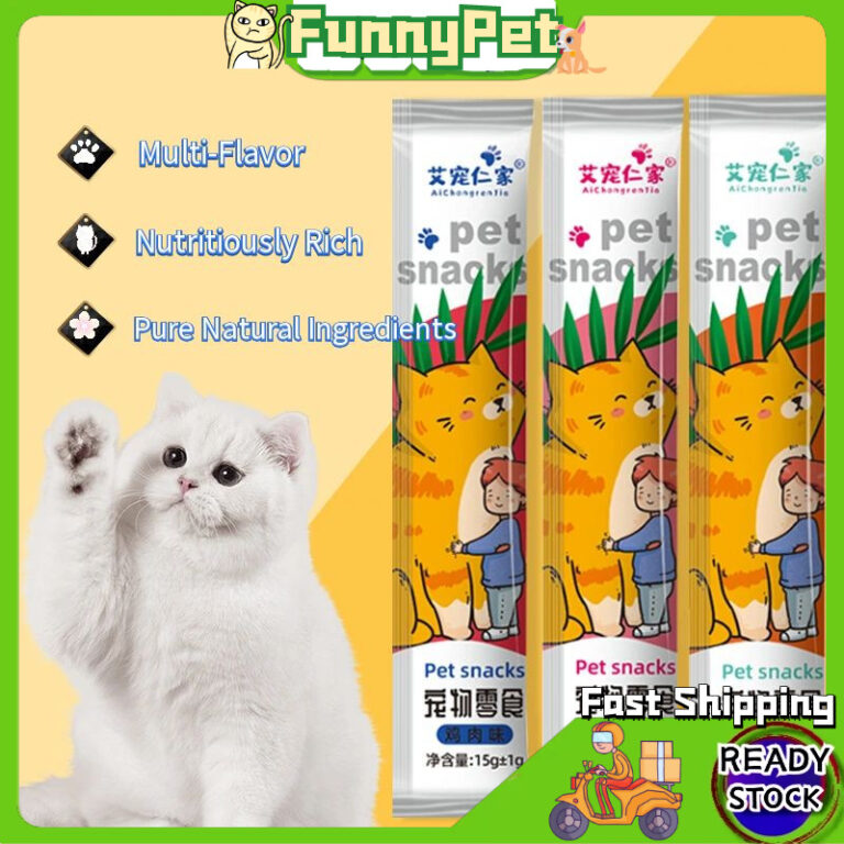 10/20/30/40Pcs Pet Stick Cat Snack Cat Food High Vitamin: Snek Cecair Pilihan Kucing Anda?