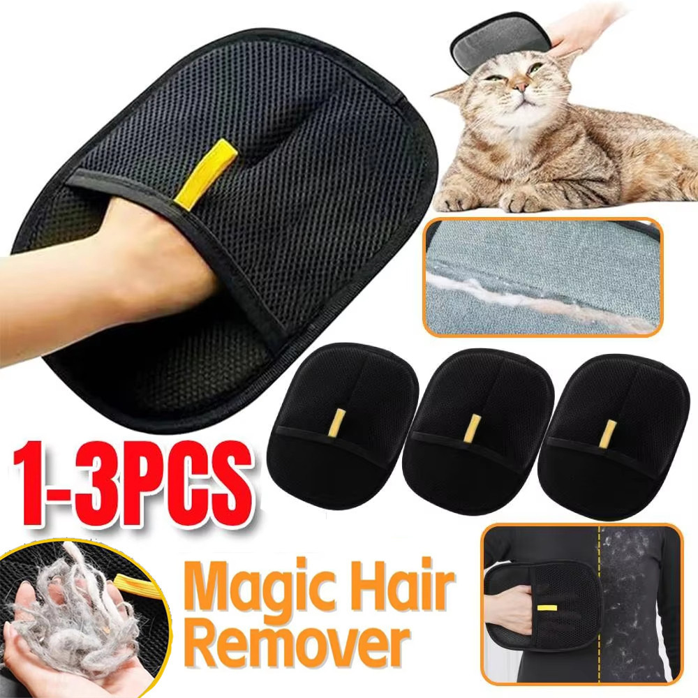 3Pcs Pet Electrostatic Dehairing Glove Brush Cat Hair Remover: Berkesan Atasi Bulu Gugur?