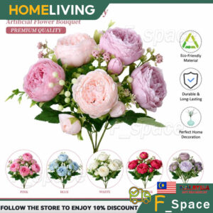 Panduan Dekorasi Menggunakan 5 Persian Rose Simulation Artificial Flower Bouquet Decoration