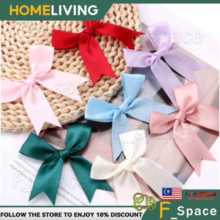 50pcs Satin Ribbon 2.5cm Flower Design Multi Color Craft: Pilihan Praktikal untuk DIY