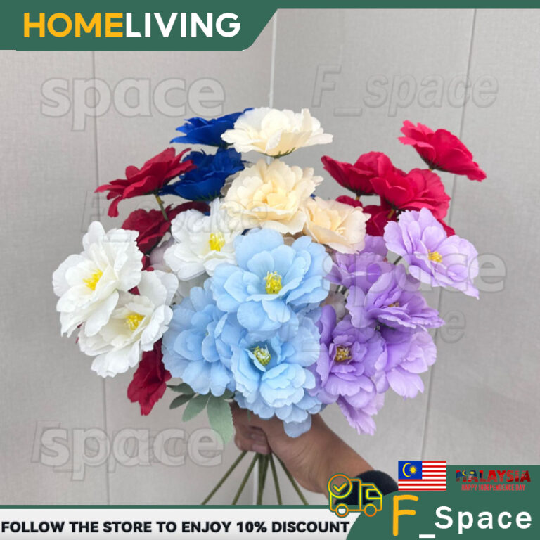 6 Heads Peony Artificial Flower Bouquet Bunga Peoni Hiasan: Pilihan Dekorasi Elegan untuk Kediaman