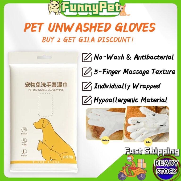 6Pcs/Pack Pet Disposable Cleaning MassageGloves: Adakah Sesuai untuk Haiwan Anda?