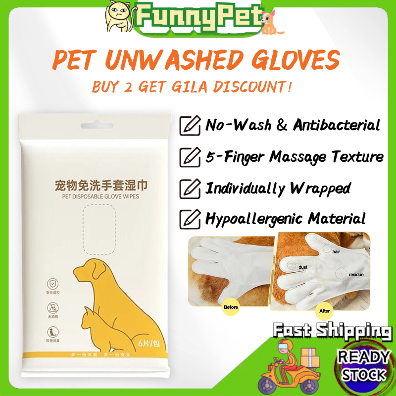 6Pcs/Pack Pet Disposable Cleaning MassageGloves: Adakah Sesuai untuk Haiwan Anda?