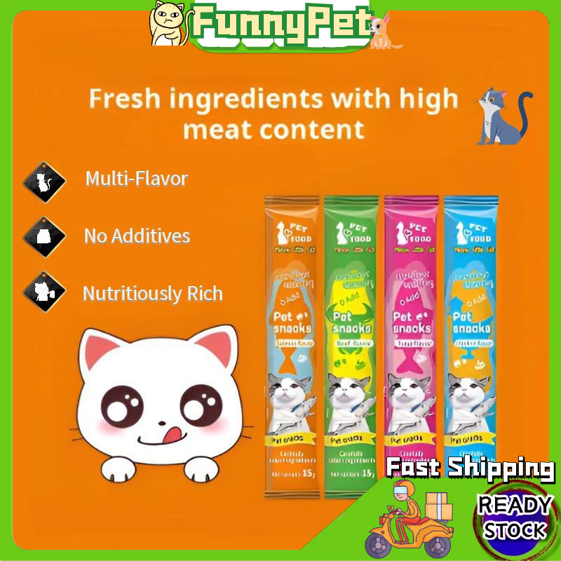 Adakah 60pcs/Box Cat Snack Pet Snack Cat Treat Stick Box Sesuai untuk Snek Harian Kucing Anda?