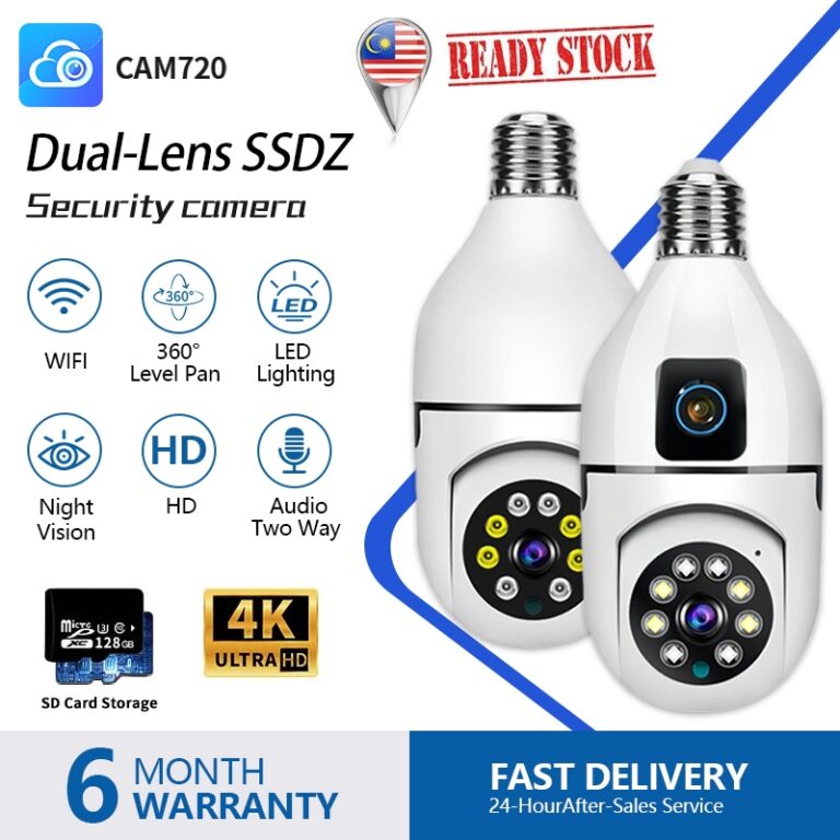 Cam720 CCTV Bulb Camera WiFi 8Mp 4K: Cukup Mudah Pasang untuk Pantau Rumah?