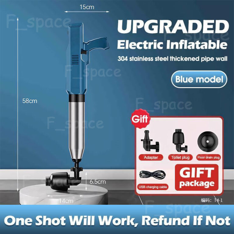 Cara Mudah Atasi Paip Tersumbat dengan Electric Toilet Plunger High Pressure