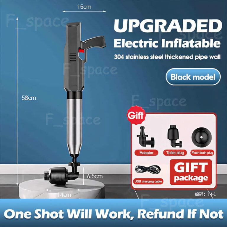 Cara Mudah Atasi Sinki Tersumbat dengan Electric Toilet Plunger High Pressure Plunger Pump