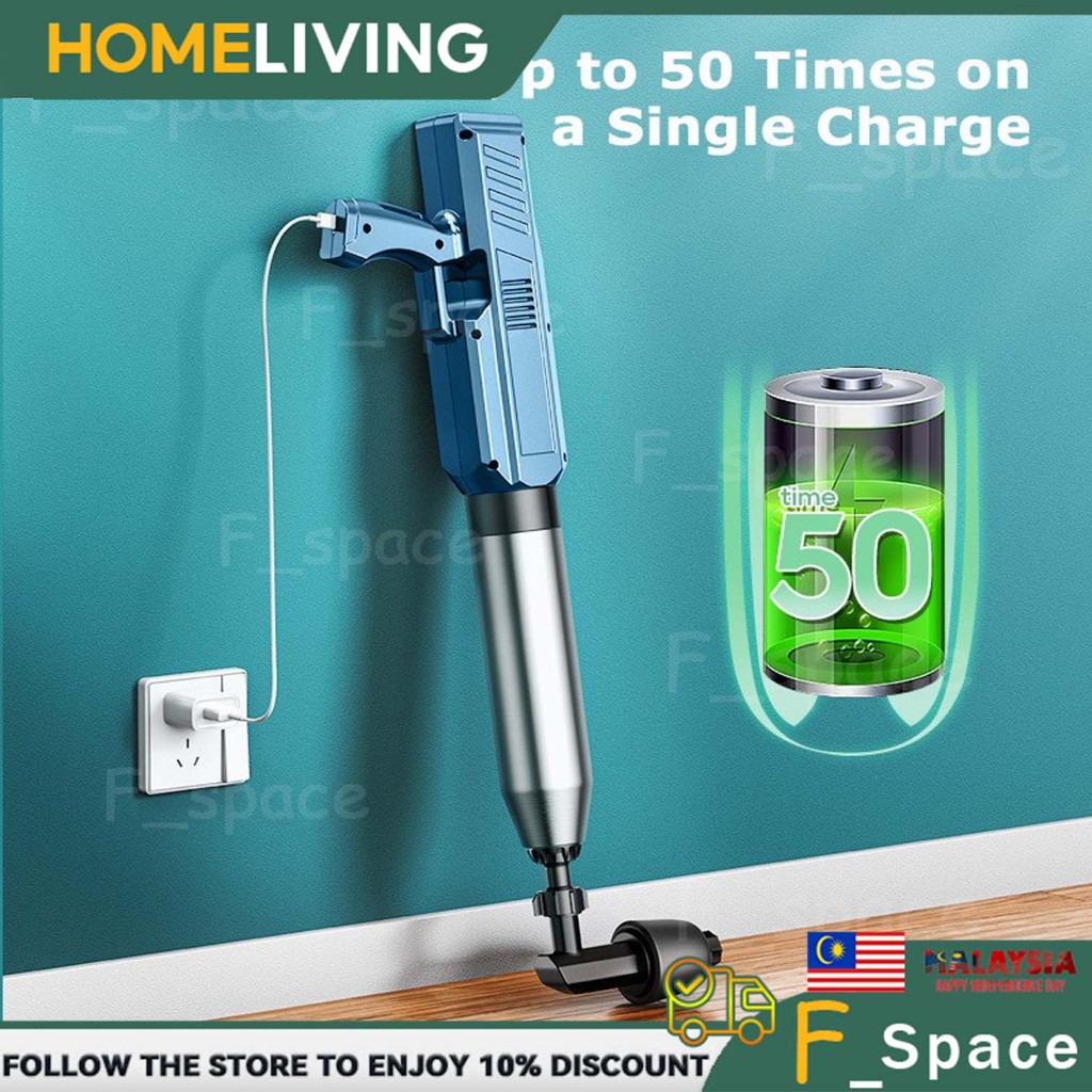 Cara Mudah Atasi Sinki Tersumbat dengan Electric Toilet Plunger High Pressure Plunger Pump