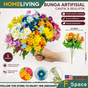 Cara Mudah Hias Ruang Tamu dengan 28 Heads Marguerite Daisy Artificial Flower Bouquet