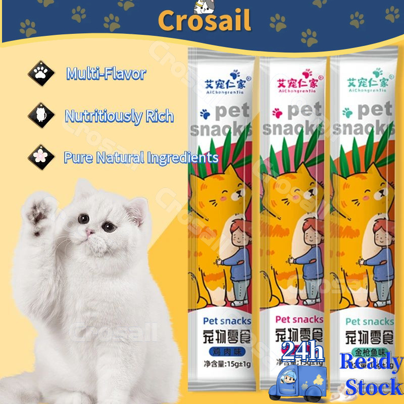Crosail Cat Snack Cat Stick Food High Vitamin Creamy: Pilihan Snek Kucing Tanpa Bijirin