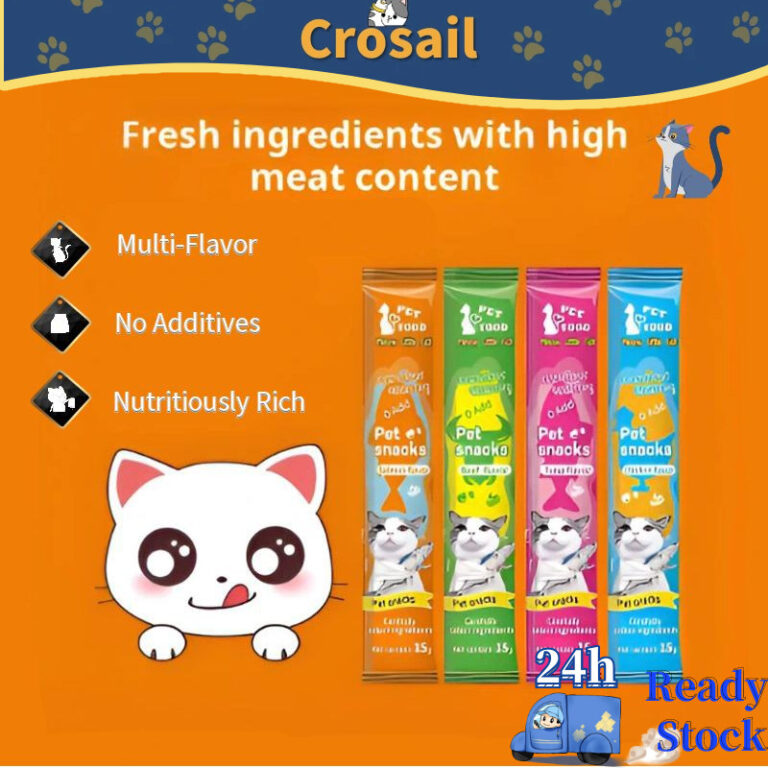 Crosail Cat Treat Stick: Semak Ramuan dan Cara Pemberian untuk Kucing