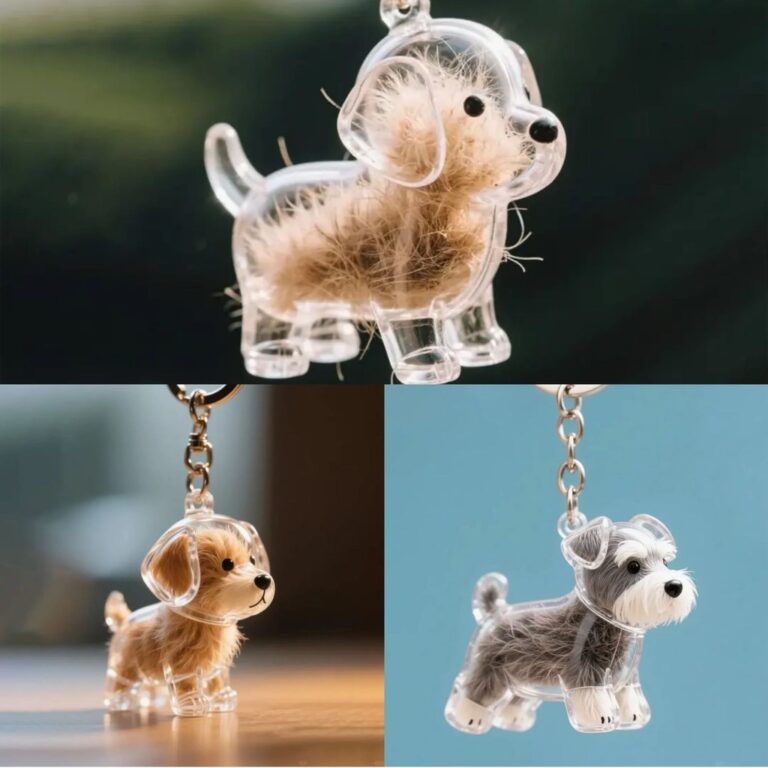 Simpan Kenangan Si Bulu dengan Dog Hair Storage Cute Pendant Keychain Bag Hanging Decoration