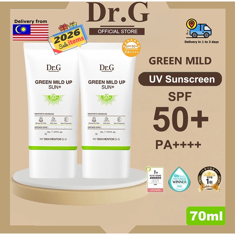 Dr.g Sunscreen Green Mild Up Sun: Perlindungan Fizikal untuk Kulit Sensitif