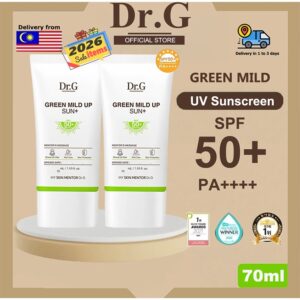 Dr.g Sunscreen Green Mild Up Sun: Perlindungan Fizikal untuk Kulit Sensitif