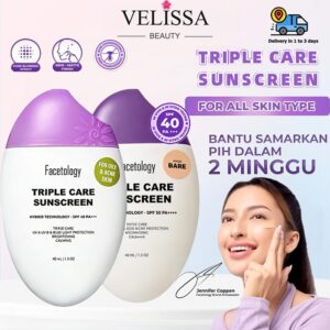 Facetology Triple Care Sunscreen: Pilih Varian Tinted atau Oily Skin?