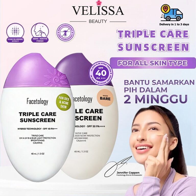 Facetology Triple Care Sunscreen: Pilih Varian Tinted atau Oily Skin?