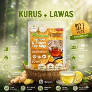 Panduan Memilih HALAL Lemon Ginger Herbal Tea Bags untuk Gaya Hidup Sihat