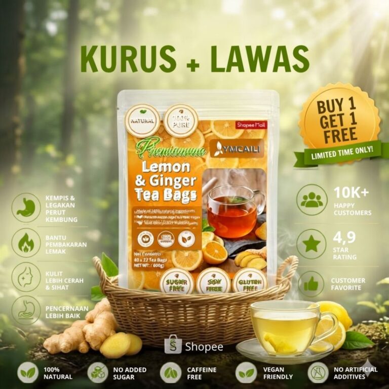 Panduan Memilih HALAL Lemon Ginger Herbal Tea Bags untuk Gaya Hidup Sihat
