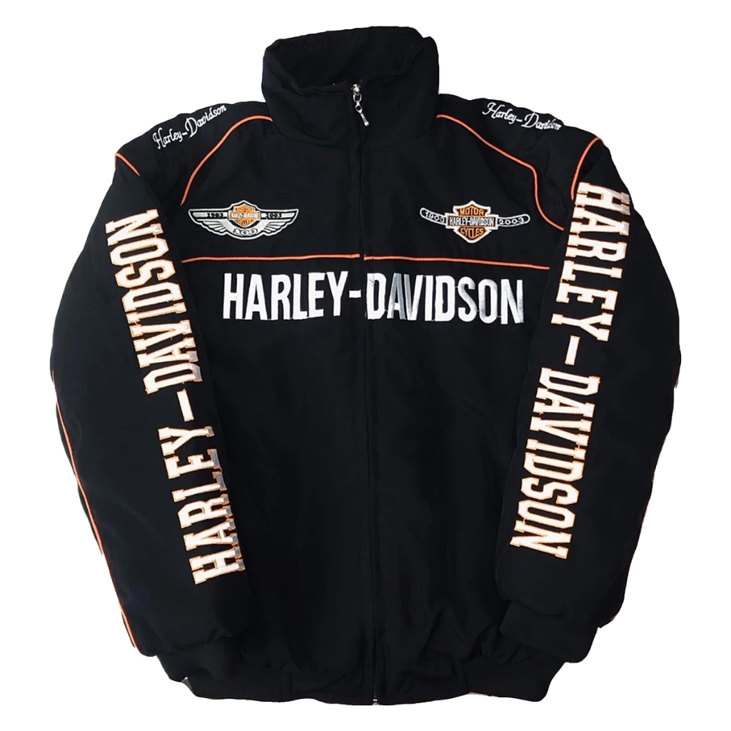 Harley Davidson Racing Embroidery Jacket Lelaki: Jaket Kalis Angin Tanpa Padding Cotton Sesuai Cuaca Malaysia?