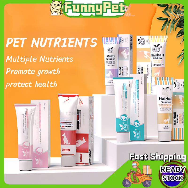 Kelebihan Pet Dog Vitamin Nutrition Cat Supplement Gel Jelly Hairball untuk Penjagaan Haiwan