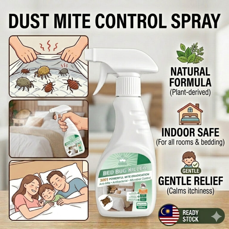 Natural Anti Mite Spray dan Bed Bug Killer: Berkesan untuk Kawalan Harian?