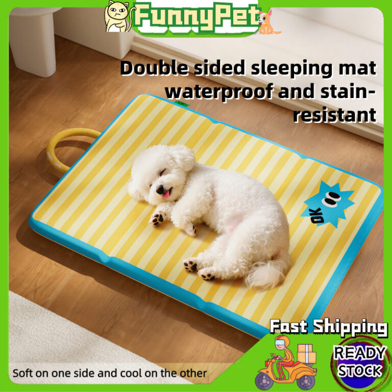 Pelapik Sejuk Haiwan Ice Silk Fabric: Penyelesaian Keselesaan Anjing dan Kucing Bagaikan Suasana Berhawa Dingin