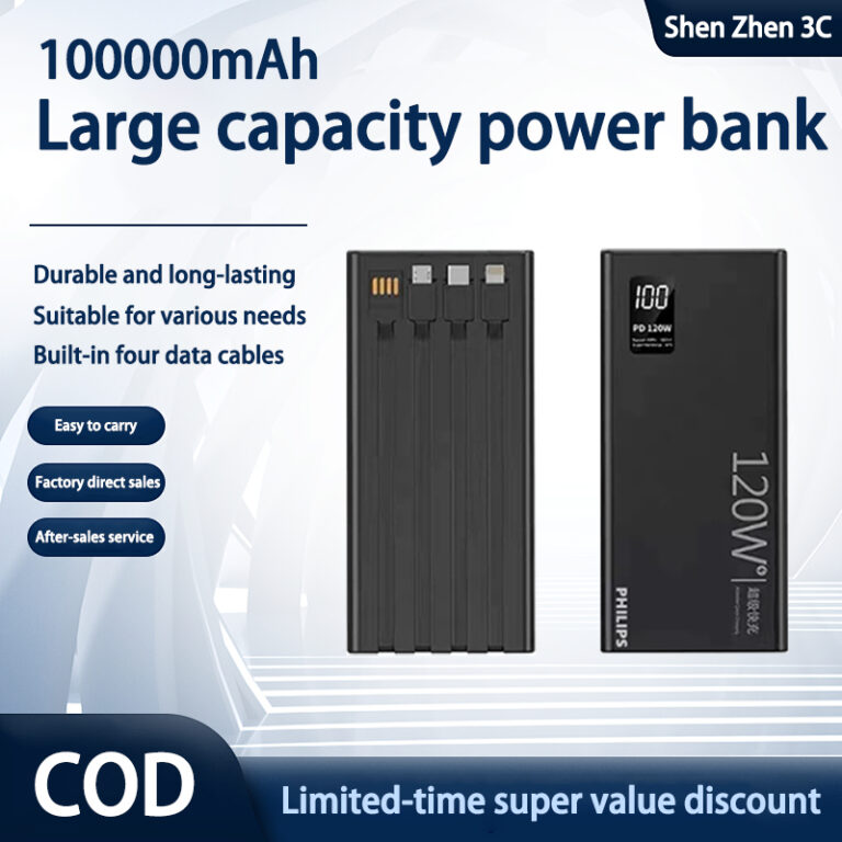 Power Bank: Panduan Memilih 100000 mAh Powerbank Fast Charging dengan 4 Kabel