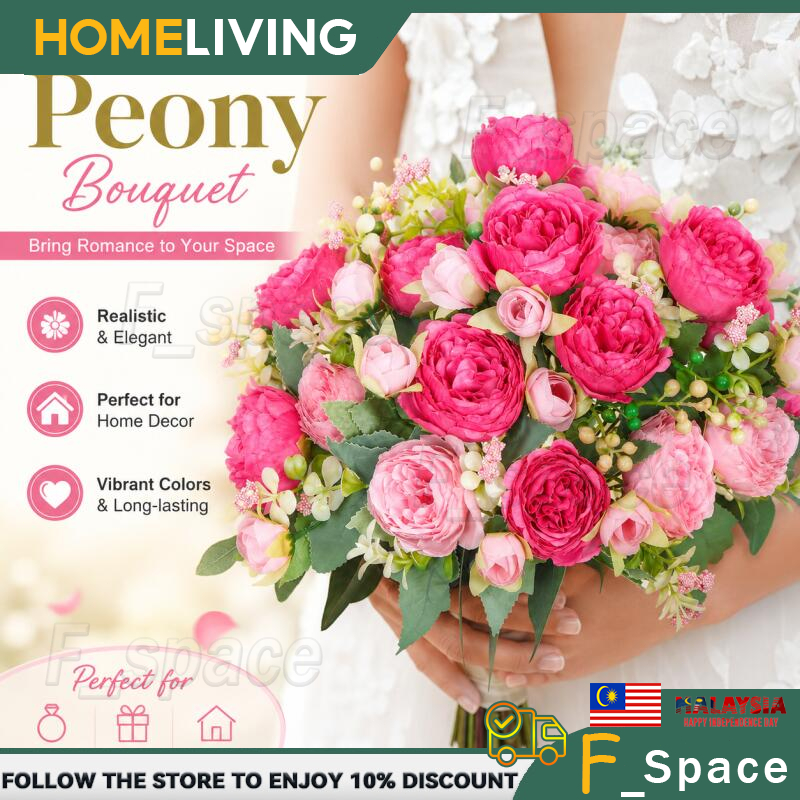 Premium Bunga Hiasan 5 Persian Rose Artificial Silk Bouquet: Sesuai untuk Dekorasi Ruang Tamu?