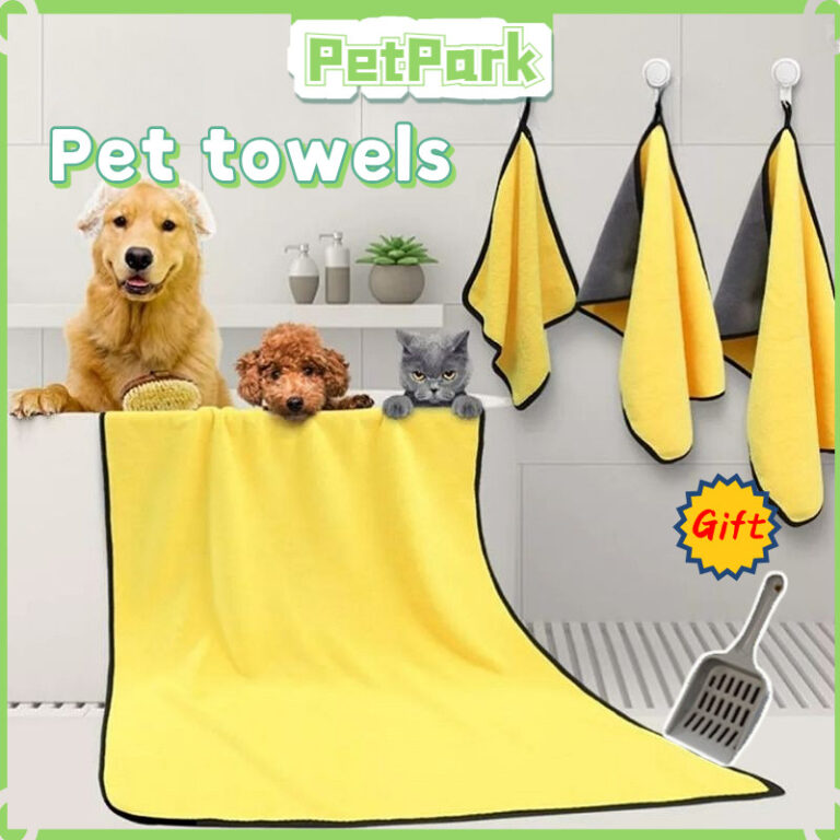 Quick-Drying Pet Dog And Cat Towels Water-Absorbent Bath Towel: Pilihan Praktikal untuk Mengeringkan Haiwan Kesayangan s