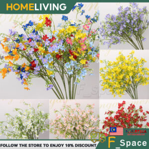 RAYA Artificial Silk Flower Jasmine Bouquet Pilihan Dekorasi Ruang