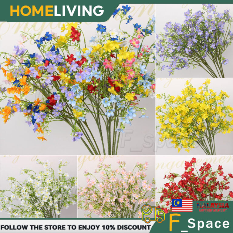 RAYA Artificial Silk Flower Jasmine Bouquet Pilihan Dekorasi Ruang
