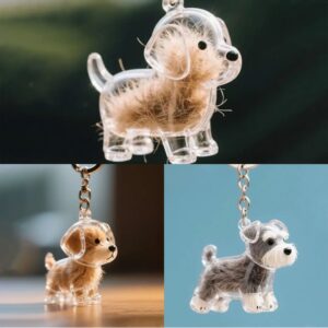 Simpan Kenangan Si Bulu dengan Dog Hair Storage Cute Pendant Keychain Bag Hanging Decoration