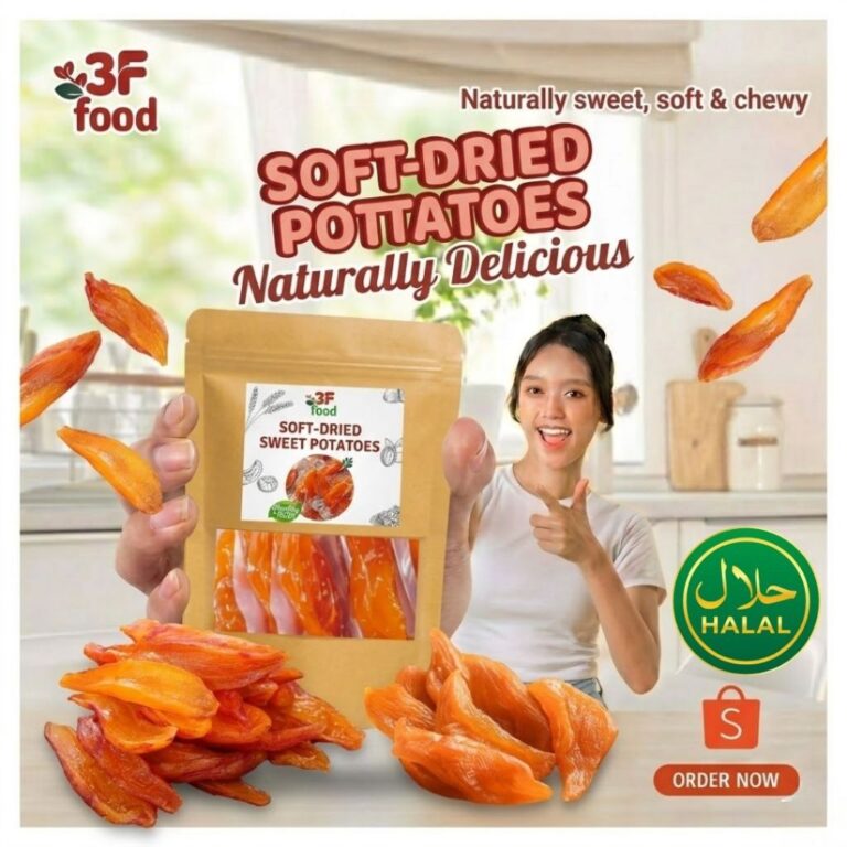 Soft-Dried Sweet Potatoes: Snek Sihat Tanpa Gula Tambahan?