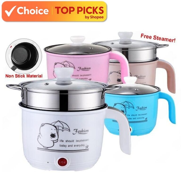 Rice Cooker: Periuk Elektrik Mini 1.8L dengan Dulang Pengukus