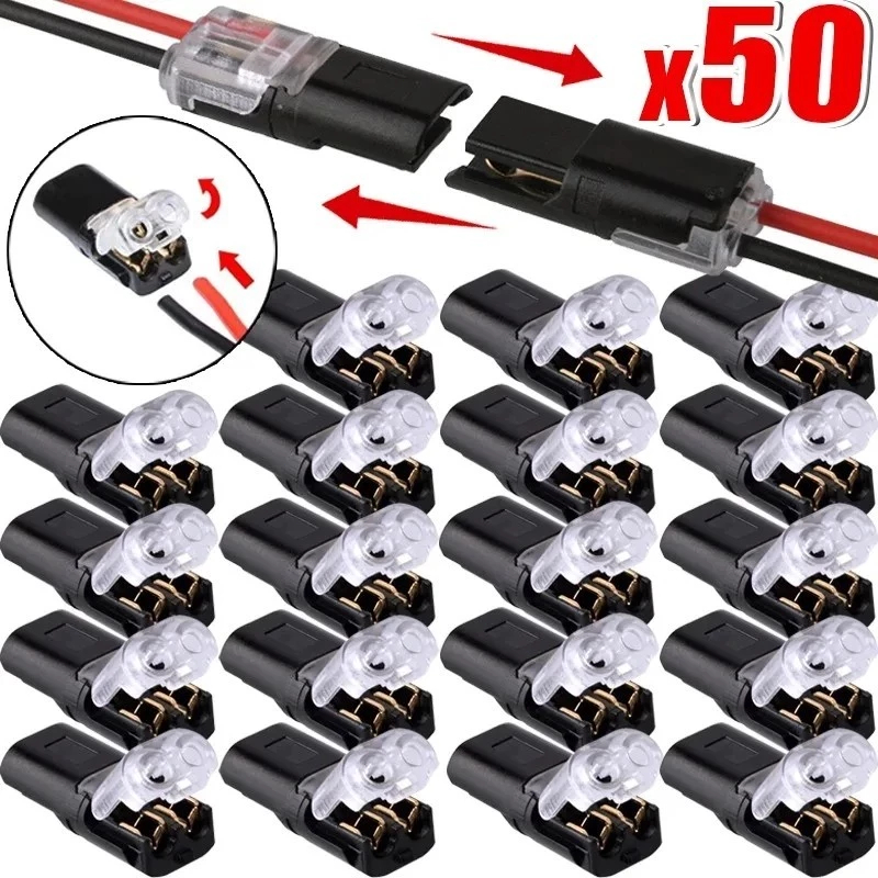 Kelebihan dan Cara Guna 10/20/50Pcs 2-pin Wire Cable Snap Connectors