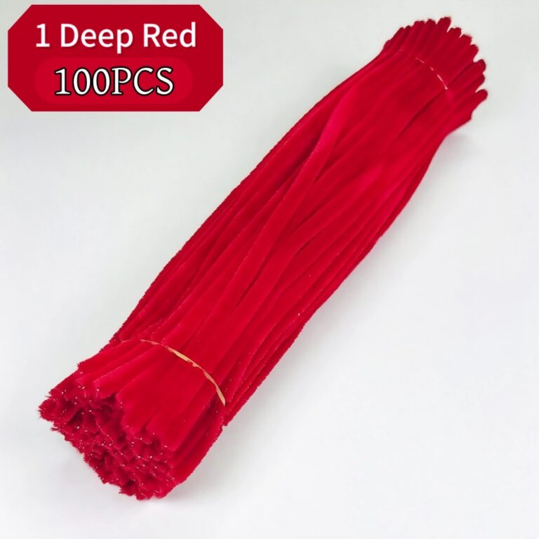 100Pcs Colorful Chenille Stems Pipe Cleaners Pilihan Kreatif Seni DIY