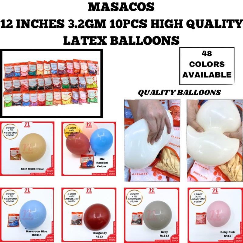 Adakah Belon Lateks MASACOS 3.2gm Sesuai Untuk Majlis Anda?