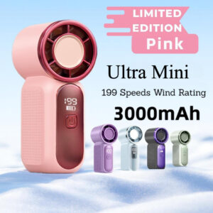 Kipas Mini Mudah Alih 199Speed 9cm Bersama Lampu Suluh USB