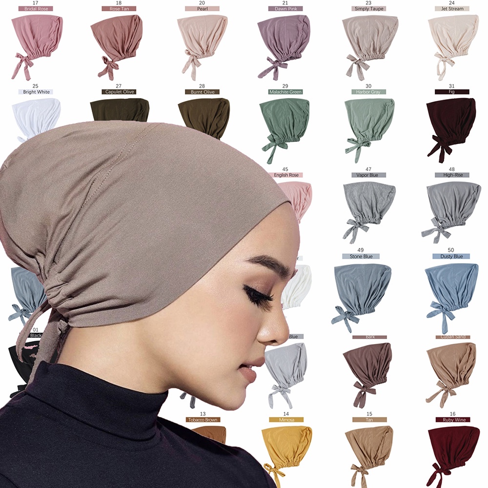 Tudung Inner Snowcap Cotton Adjustable Tali