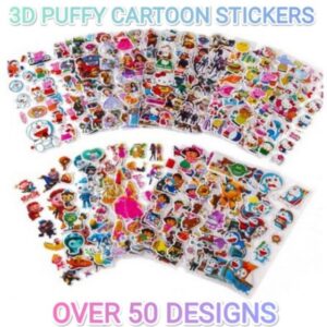 3D Cartoon Puffy Sticker Stiker Timbul: Pilihan Tema dan Kegunaan