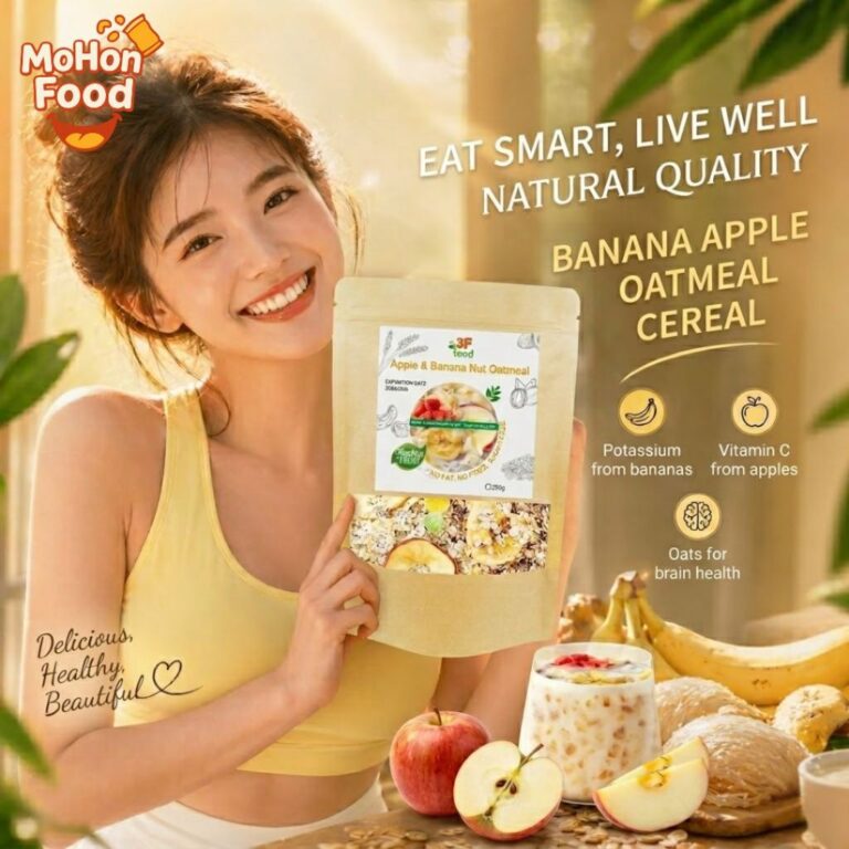 3F Food HEALTHY OATMEAL APPLE BANANA NUT: Pilihan Sarapan Tanpa Gula untuk Diet Sihat?