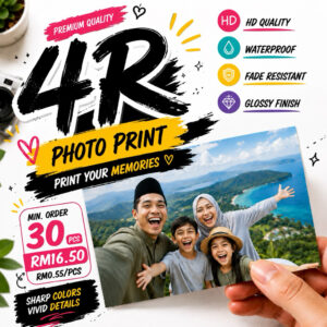 Cetak Gambar 4R HD Glossy untuk Koleksi Abadi