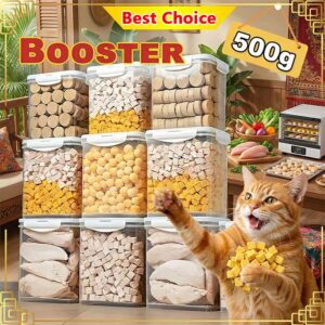 500g Pet Booster Premium Freeze Dried Chicken Snack Sesuai untuk Kucing