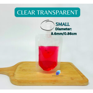 (50pcs) Transparent Suction Drink Bag: Pilihan Beg Minuman Spout Pouch yang Praktikal