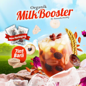 BARLI Organic Milk Booster 7 dalam 1 untuk Tenaga dan Susu Badan