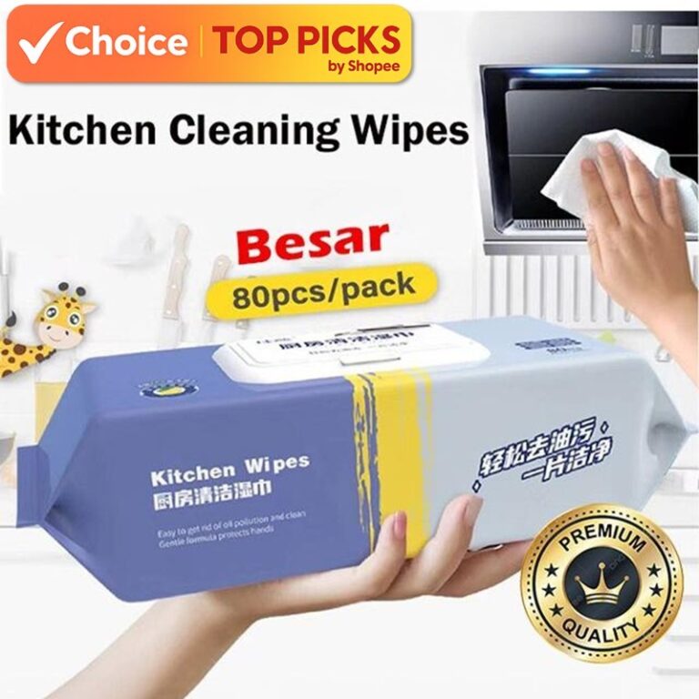 80pcs Kitchen Wet Wipes - Heavy Duty Degreasing Wipes: Adakah Cukup Berkesan Untuk Minyak Degil Dapur?