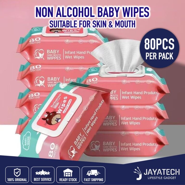 80PCS NON ALCOHOL Baby WIPES: Ciri, Kegunaan dan Semakan Pilihan