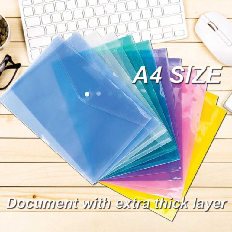 A4 Button File Folder File Bag Office Document Folder