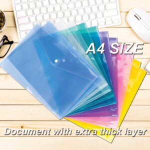 A4 Button File Folder File Bag Office Document Folder