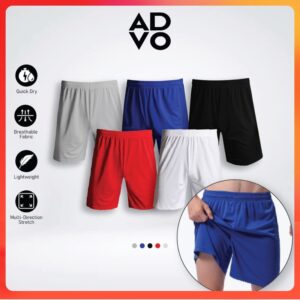 ADVO Microfiber Short Pant Seluar Pendek Sukan Lelaki